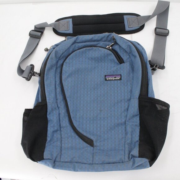 Y2K Patagonia light wire tote style shoulder Laptop bag Backpack Messenger blue - Picture 1 of 15